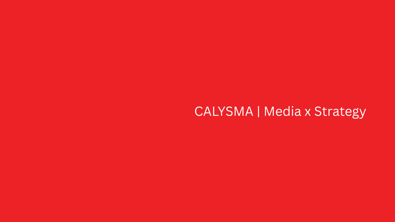 CALYSMA | Digital Marketing